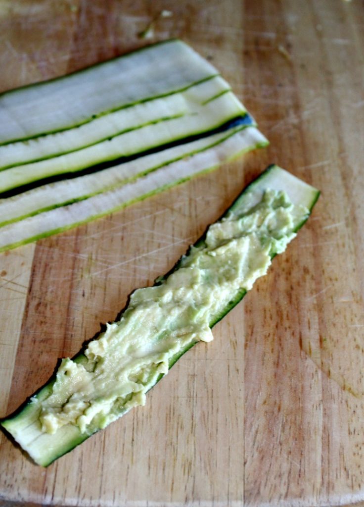 Zucchini Roll Ups with Guacamole Simple And Savory