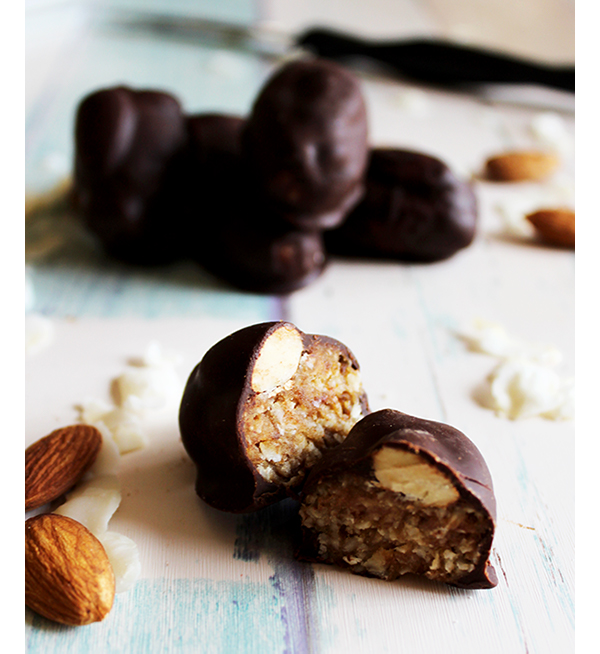 Healthy Almond Joy Bites