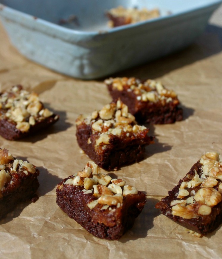 No Bake Turtle Walnut Brownies Simple And Savory