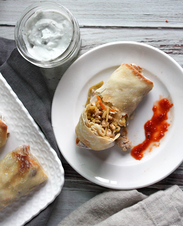 Homemade Baked Buffalo Chicken Egg Rolls Recipe