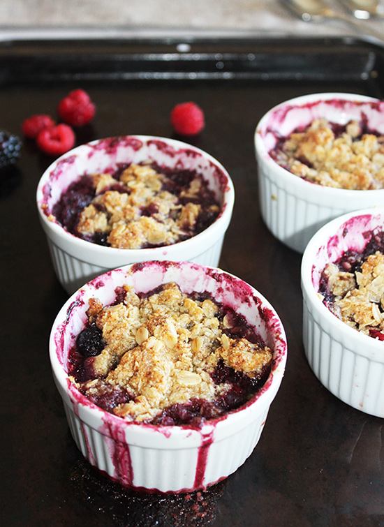 Mixed Berry Crumble simple and savory