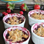 Mixed berry crumble fresh berries gluten free