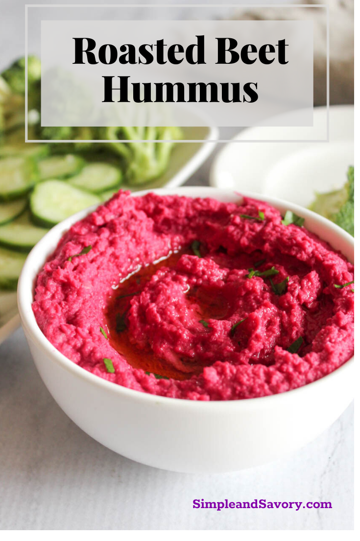 Easy Roasted Beet Hummus Recipe Simple And Savory