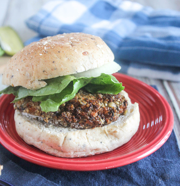 Quinoa Mushroom Burgers (gluten-free)