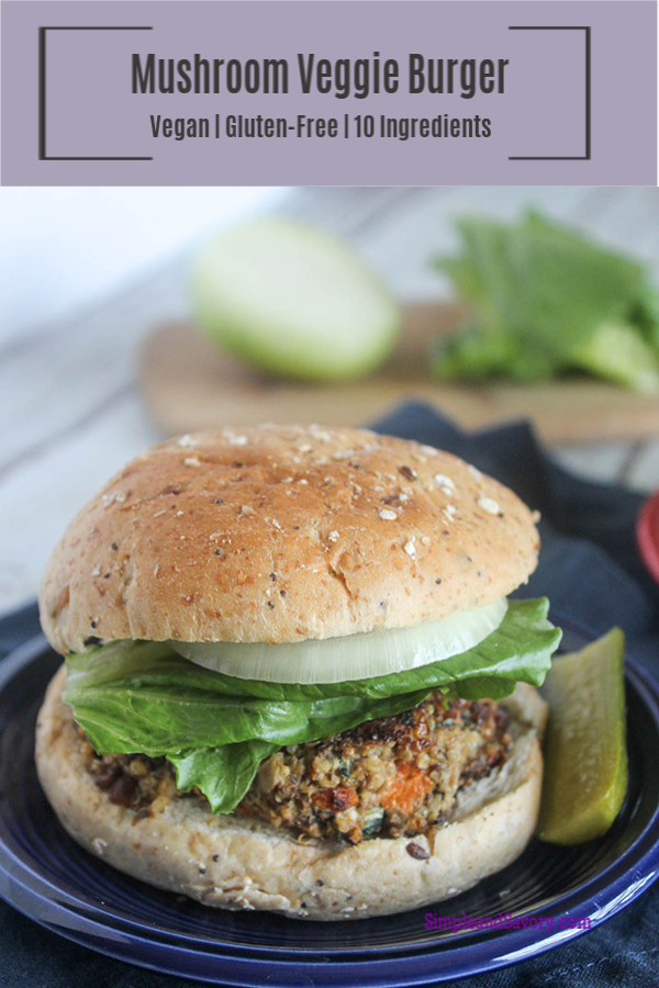 Easy Quinoa Mushroom Burgers