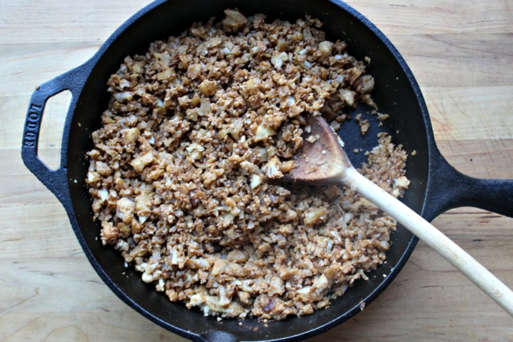 cauliflower meat for vegetarian nachos