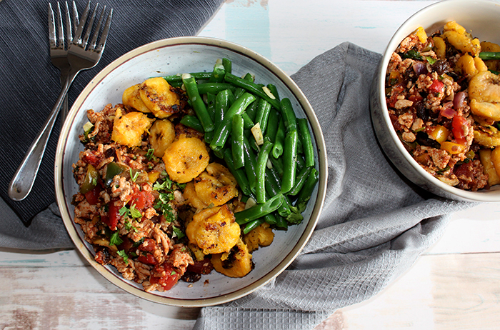 Fried Plantains & Spicy Chicken Bowls