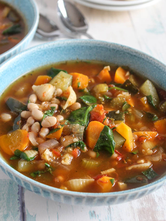 Vegetable Minestrone Soup (with Stove Top and Instant Pot Instructions ...