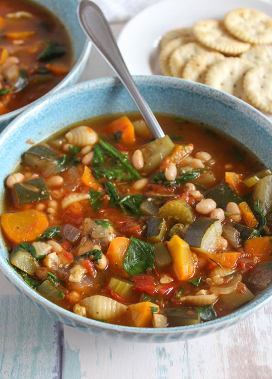 Vegetable Minestrone Soup (with Stove Top and Instant Pot Instructions ...