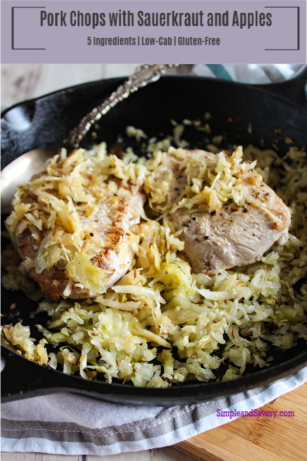 Easy Pork Chops with Sauerkraut and Apples Recipe