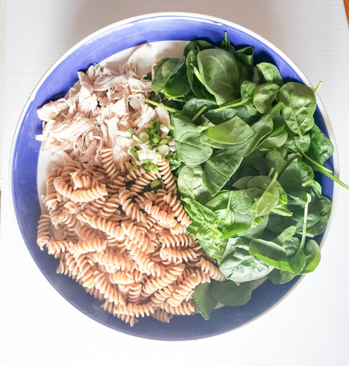 the ingredients in a bowl