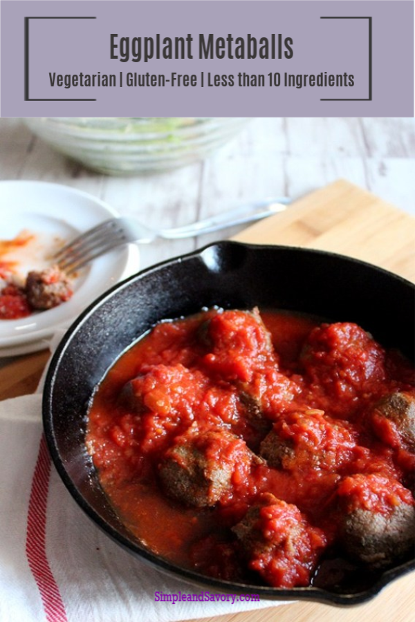 Eggplant Meatballs - Vegetarian & Gluten Free with a Vegan Option