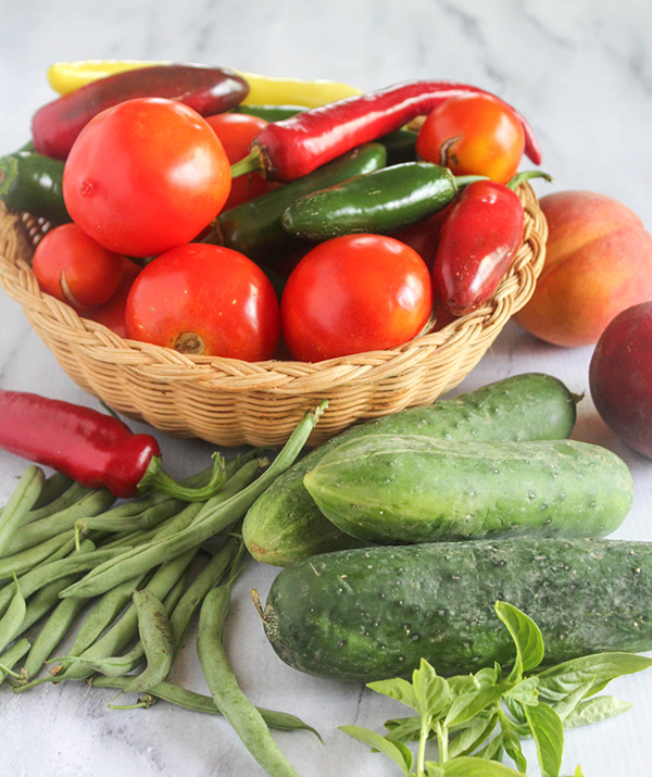 a basket full of fresh produce 