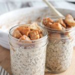 two jars of apple overnight oats