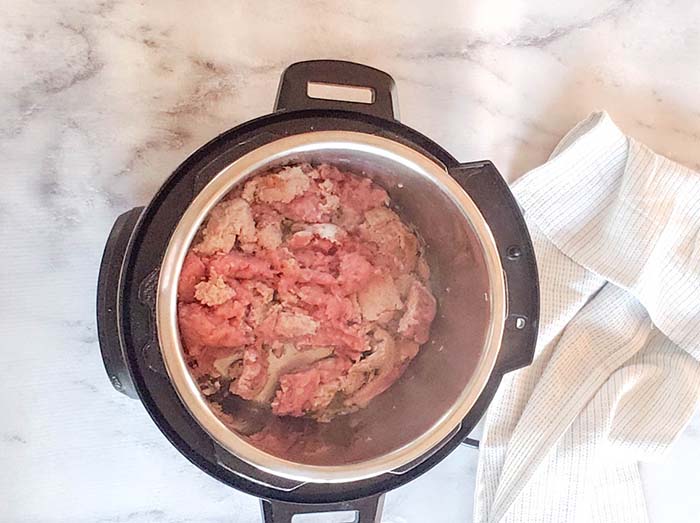 ground turkey cooking in instant pot