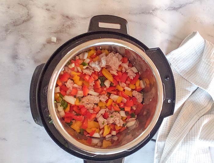 Turkey in instant pot with vegetables