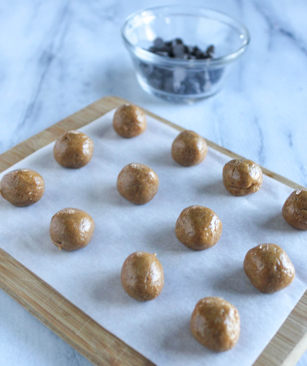 dough balls on a cutting board