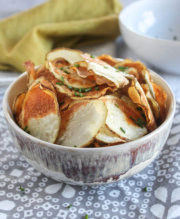 potato chips in a bowl