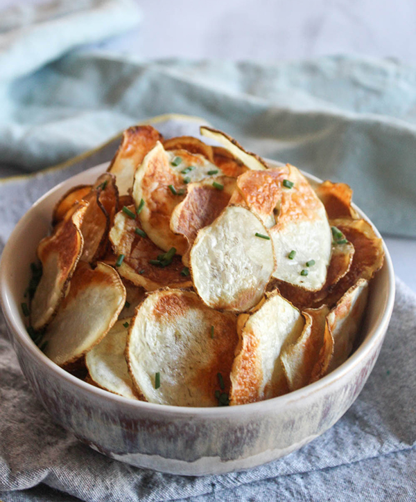 potato chips in a bowl