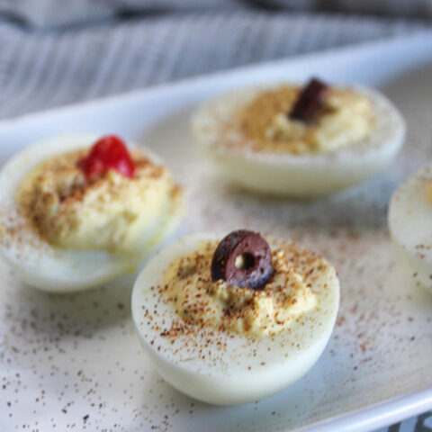 Easy No Mayo Deviled Eggs with only 4 Ingredients