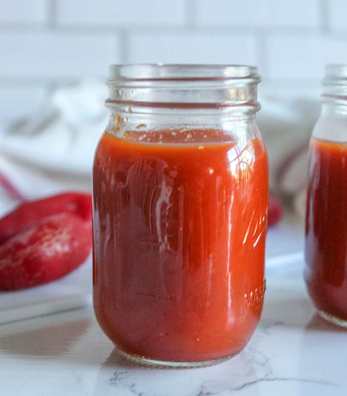 a jar of sriracha sauce