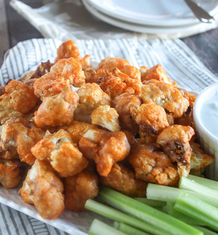 Easy Buffalo Cauliflower Bites – Air Fryer Recipe