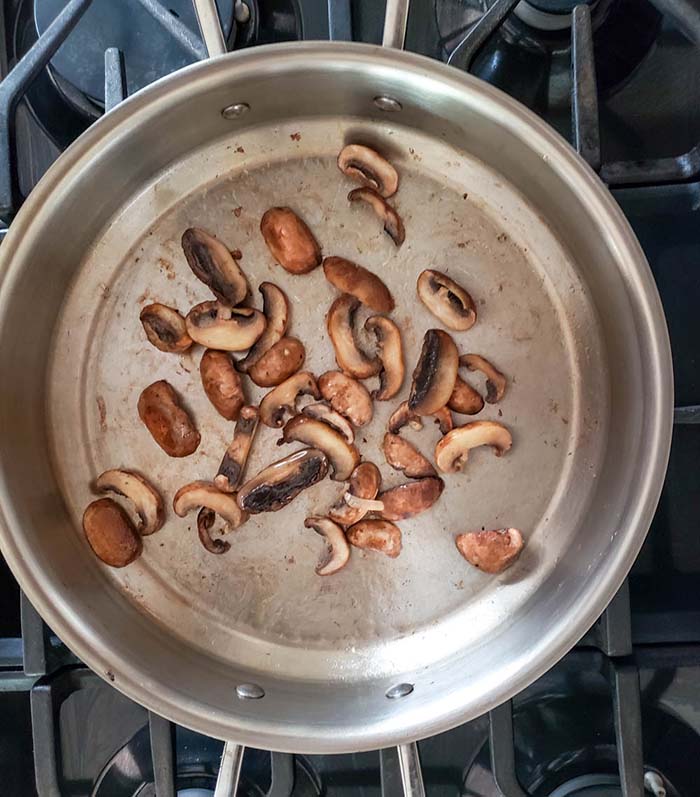 mushrooms in a skillet