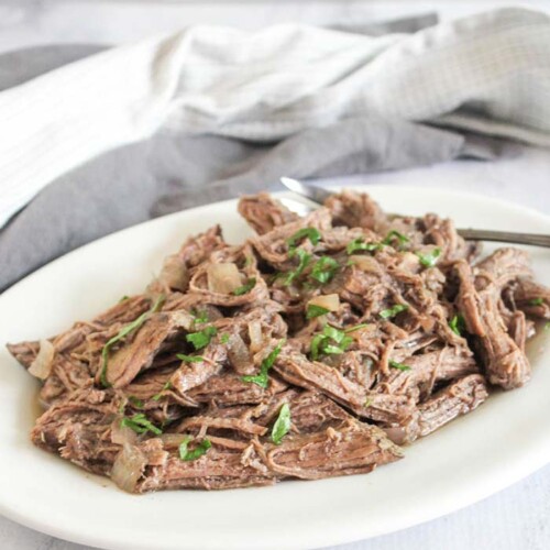 Tender TriTip Roast Slow Cooker Recipe Three Ingredients!