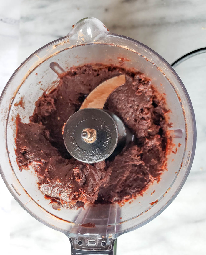 bourbon ball dough in food processor