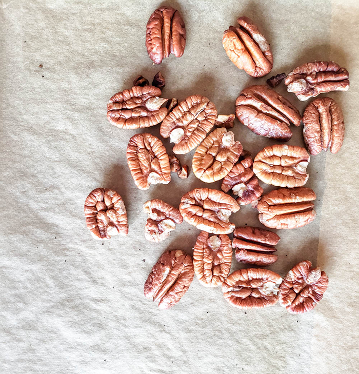 pecans on a tray