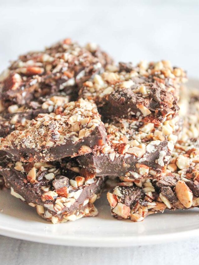 Dark Chocolate Almond Toffee Simple And Savory