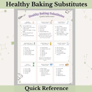 a picture of the baking substitutes sheet