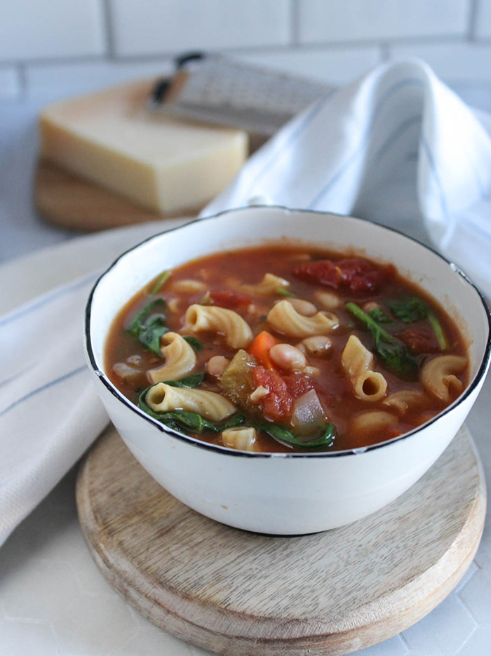 white bean soup in a bowl