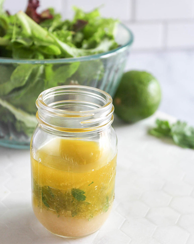 Homemade Cilantro Lime Dressing