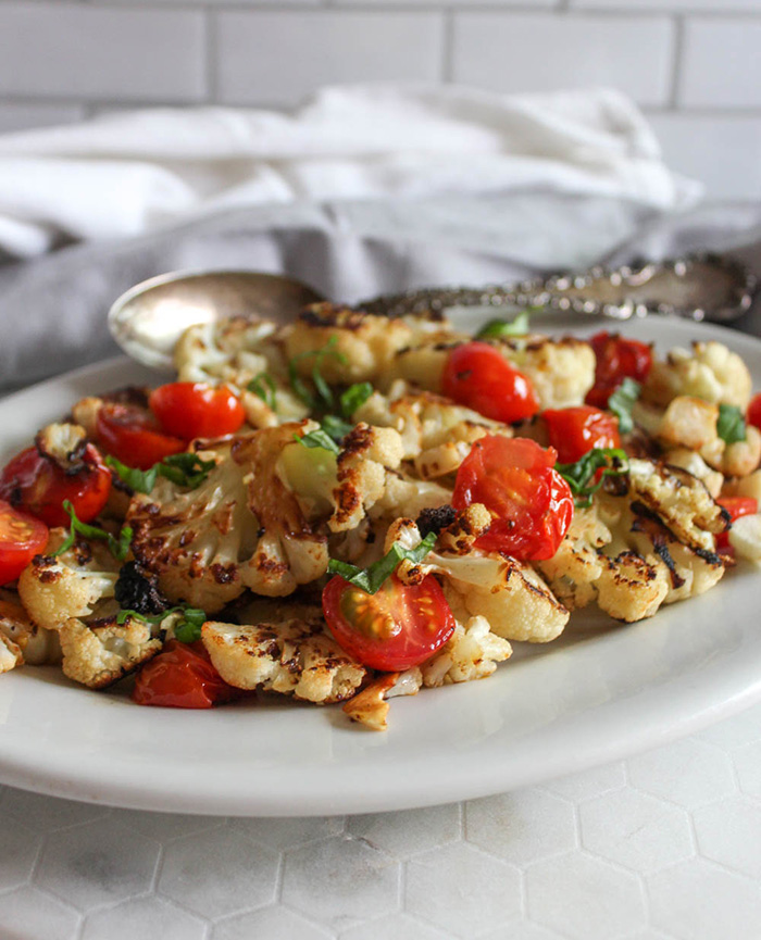 sauteed cauliflower on a plate