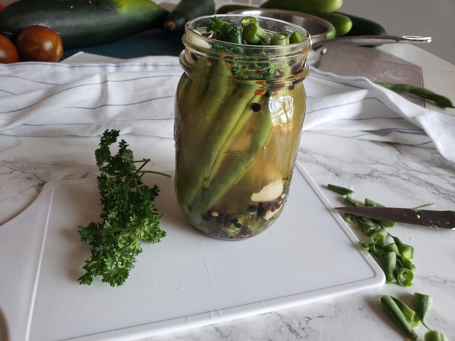 Quick Pickled Green Beans Recipe Simple And Savory
