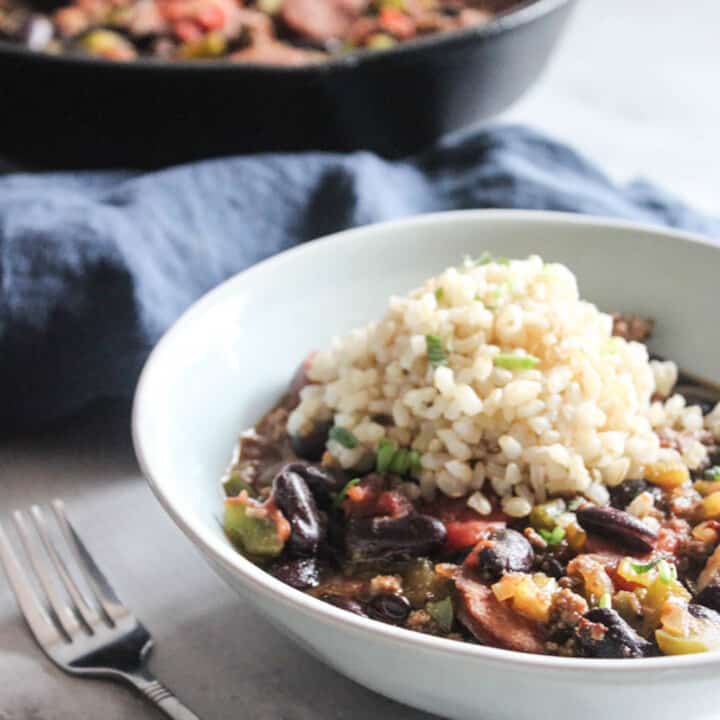 Easy Red Beans and Rice with Ground Beef Recipe - Simple And Savory