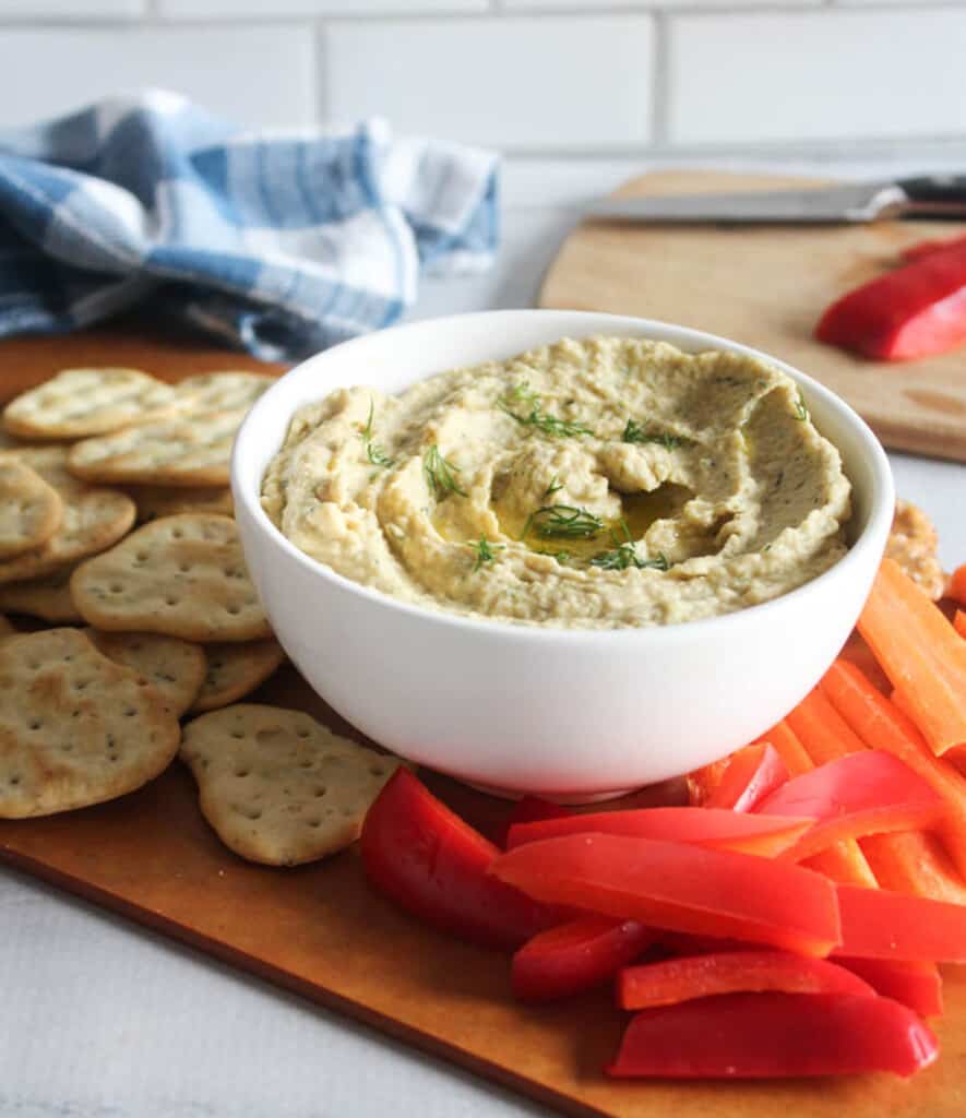 Zesty and Creamy Dill Pickle Hummus Recipe Simple And Savory
