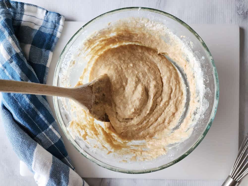 picture of all ingredients mixed together in a bowl