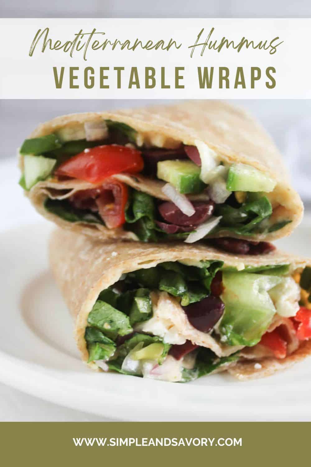 Easy Healthy Mediterranean Hummus Wrap Recipe Simple And Savory