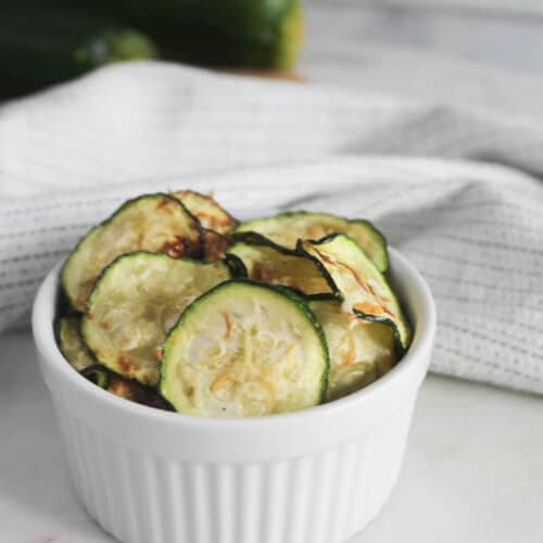 Air Fryer Zucchini Chips Recipe with Parmesan Cheese Simple And Savory
