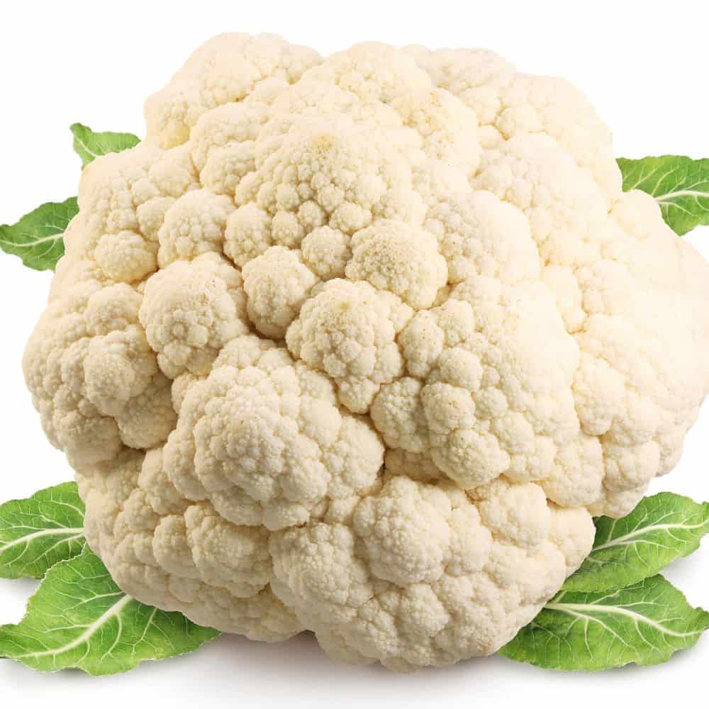 a picture of white cauliflower close up