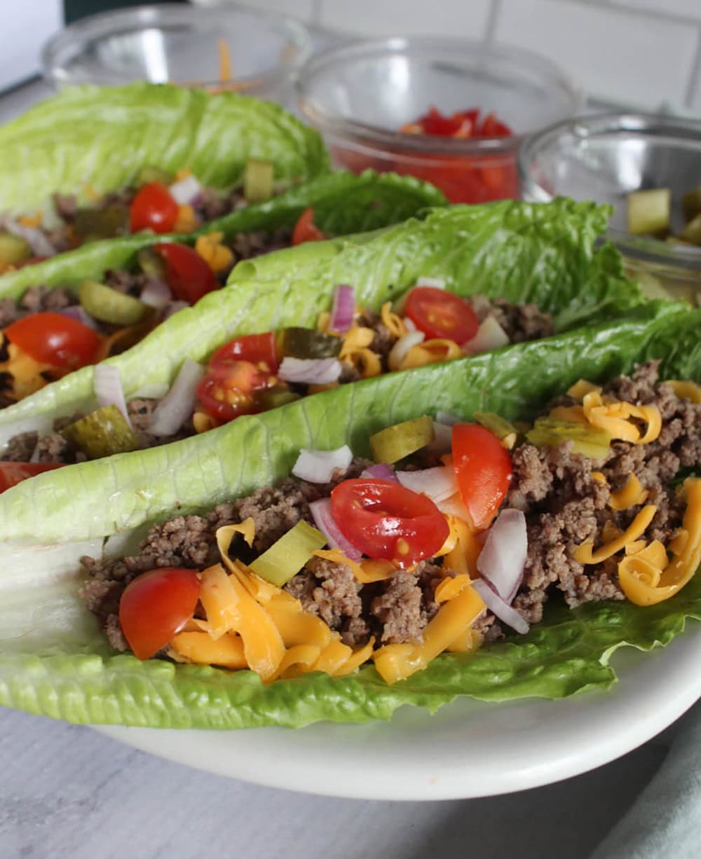 Cheeseburger Lettuce Wraps Simple And Savory