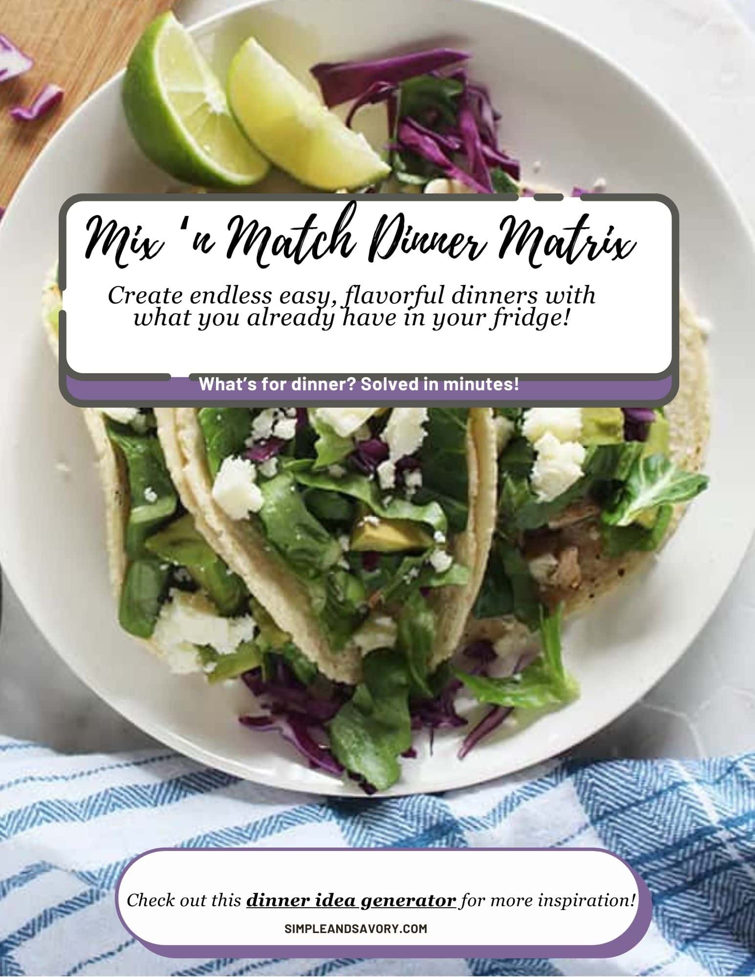 a copy of front page of mix and match dinner guide for teh opt in block in my posts