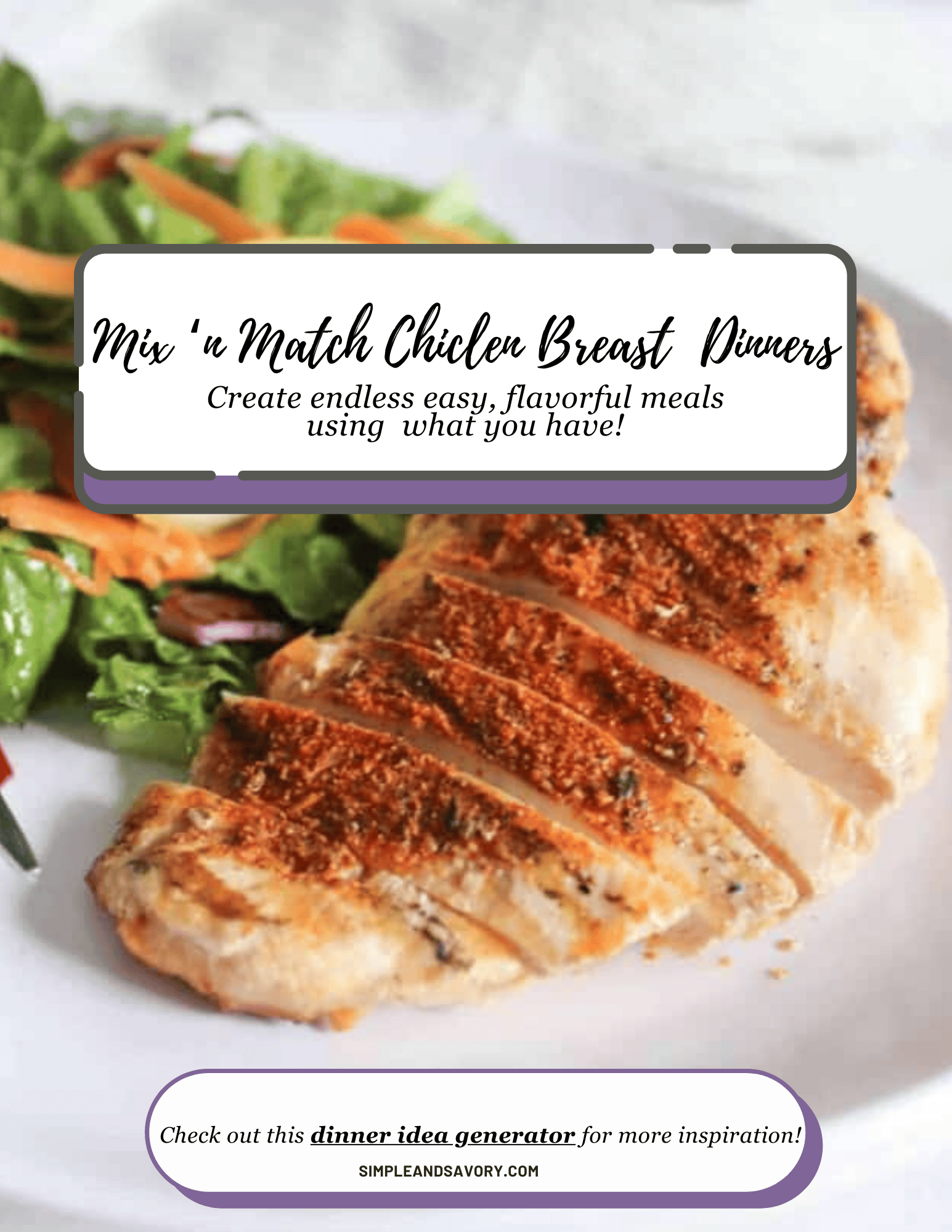 a picture of front page of chicken dinner guide