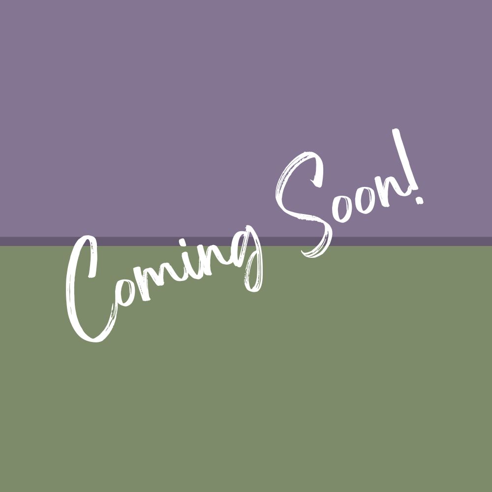 a picture of a coming soon wrtten in script